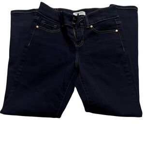 Nine West Women's Navy Lace-Up Skinny Jeans